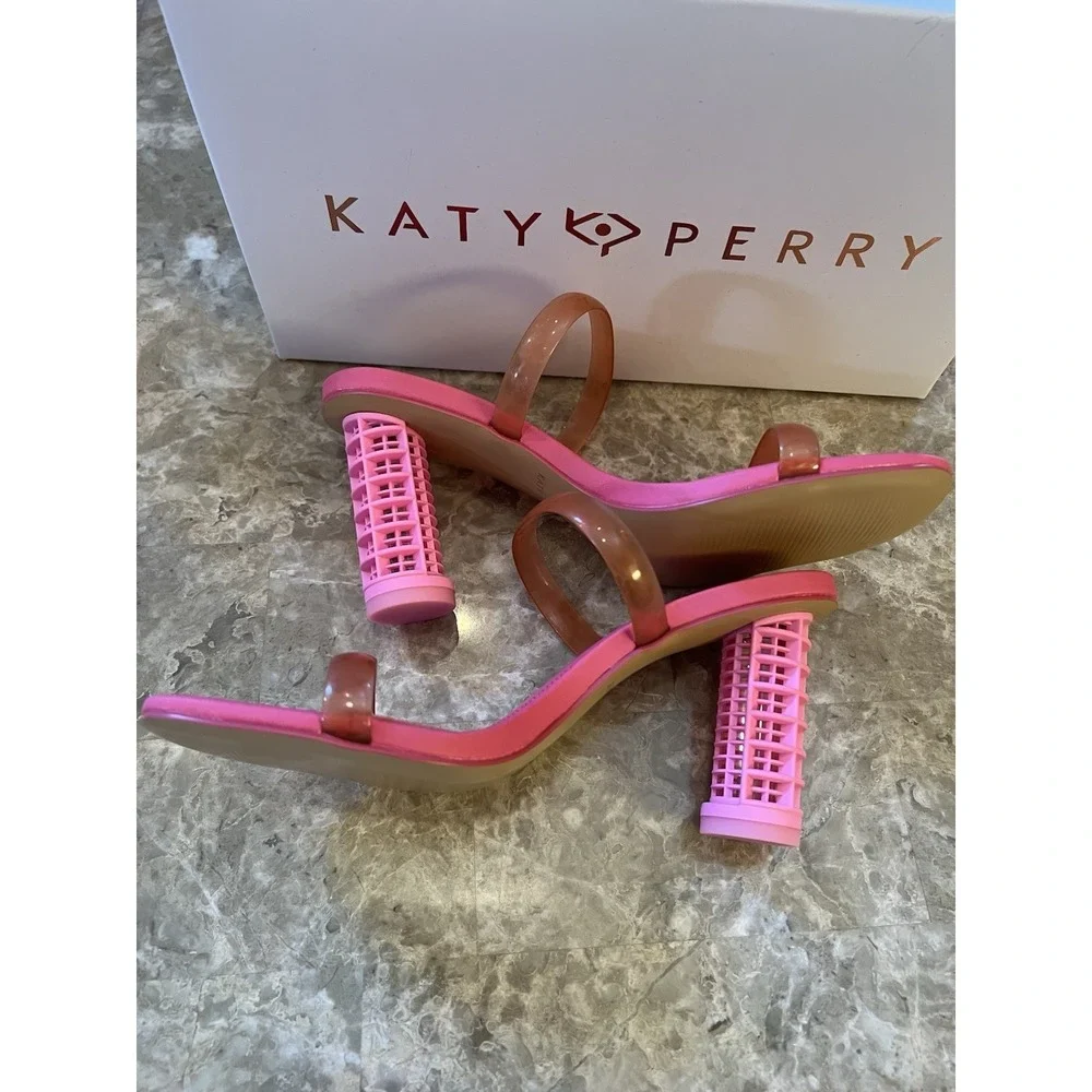 Curler Ssndal Pink Size 5.5 NEW Katy Perry Heel Summer Party Shoe Costume NIB…